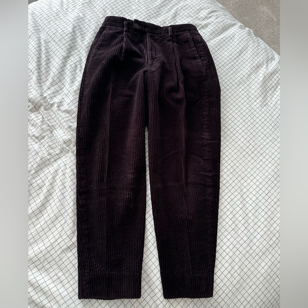 Beauty and Youth United Arrows Thick Corduroy Deep Wine Pants
